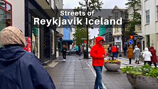 Walking Tour Reykjavik Iceland HD wNatural Sound [upl. by Eiger402]