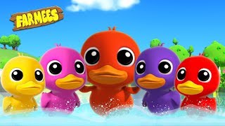 Five Little Ducks amp More Kids Nursery Rhymes  Songs For Children [upl. by Dami275]