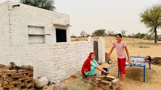 Village life me kin मुश्किलों ka samna karna padta hai😲धुल भरी आंधी में कैसे बनाया खाना😢 [upl. by Euqirrne750]