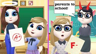 Good Teacher Vs Bad Teacher  My talking Angela 2 [upl. by Bensky]