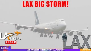 🔴LIVE BIG LAX STORM  LAX LIVE  LAX Plane Spotting [upl. by Lukas292]