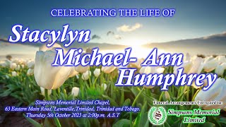 Funeral Service of Stacylyn Michael Ann Humphrey [upl. by Assener67]