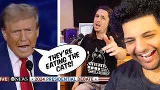 Donald Trump EATING THE DOGS SONG🤣  Arch Reacts [upl. by Lerat]