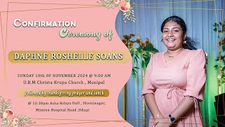 CONFIRMATION CEREMONY OF  DAPHNE ROSHELLE SOANS [upl. by Ranita]