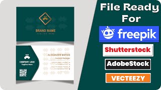 How to ready Business card for freepik  How to ready file for freepik  Business card for freepik [upl. by Gerdy]