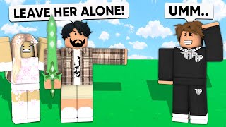 I Made A GIRL Mad and Her DAD Joined Roblox Bedwars [upl. by Hbaruas358]