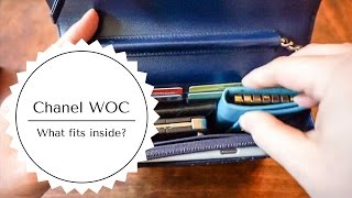 What fits inside a Chanel Wallet on Chain WOC 2016 [upl. by Paulina]