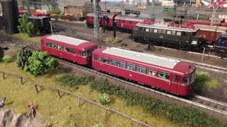 Schienenbus mit Beiwagen VT959 mit VB142 mit Sounddecoder Zimo MX645 Fleischmann 1405 für Märklin [upl. by Htiduj]