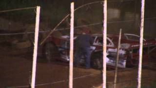 Chad Puckett Crash at Winder Barrow Speedway 42316 [upl. by Onej706]