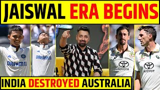 🔴INDIA vs AUSTRALIA YASHASVI JAISWAL ERA STARTS INDIA THRASHING AUSTRALIA IN PERTH [upl. by Ponton50]