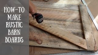 🔨DIY Rustic Barn Board Project 🔨 [upl. by Vod]