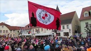 Prinzengarde Rote Funken Wittichenau Rosenmontag 2018 [upl. by Kcirdnek]