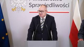 Konferencja Prasowa Ministra Sprawiedliwości Adama Bodnara Wiceministry Sprawiedliwości Marii Ej… [upl. by Kieffer]