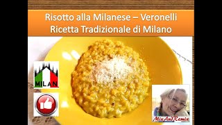 Risotto alla milanese  ricetta tradizionale di Milano  Cucina della Lombardia ma che buonoooooo [upl. by Emixam]