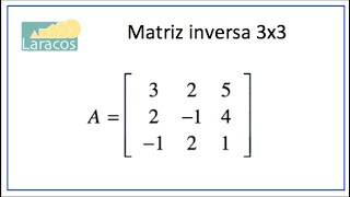 Como calcular la matriz Inversa 3X3 [upl. by Yerrok]