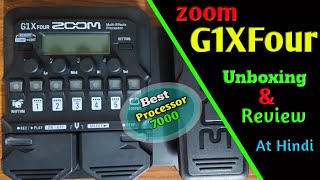 Zoom G1X Four Unboxing and Review  Best Guitar Processor under 7000 [upl. by Weissberg]