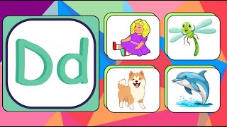 The Letter D Song Fun Words Adventure for Kids  Little Lyric [upl. by Lyford]