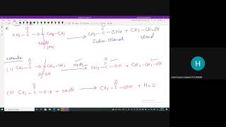 acidic and basic hydrolysis of Ester acidic hydrolysis of nitrile reduction of Carboxylic Acid [upl. by Ikeda409]