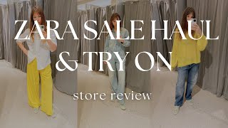 ZARA SALE STORE REVIEW amp TRY ON  SUMMER HAUL [upl. by Alvar]