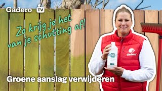 Hoe verwijder je groene aanslag van je schutting [upl. by Chlori]