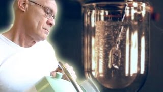 Pouring Mercury into Liquid Nitrogen slow motion [upl. by Katzir]