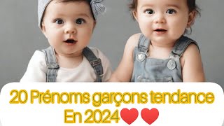 20 prénoms bébés garçons tendance en 2024 [upl. by Alit]