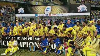 IPL 2018 Final Winning moment CSK [upl. by Huesman]