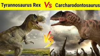 TRex Vs Carcharodontosaurus के Battle में किस dinosaur की होगी जीत [upl. by Benioff876]