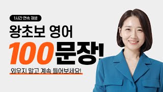 원어민이 밥 먹듯 쓰는 필수 영어 회화 100문장 ㅣ 1시간 연속 재생 [upl. by Aiceled757]