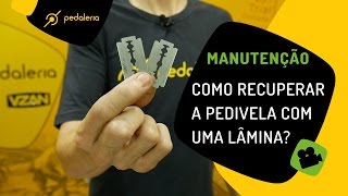 Como recuperar uma pedivela usando uma lâmina de barbear Pedaleria [upl. by February158]