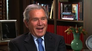 George W Bush on his dads brush with LBJs salty humor [upl. by Ahsikat]