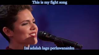 Calysta Bevier  Fight Song Lyric amp Terjemahan AGT2016 [upl. by Alyworth]