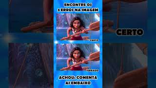 MOANA ACHE OS 3 ERROS moana quizbrasil acheoerro quiz disney shortgame shortvideo shortedit [upl. by Nahtaneoj]