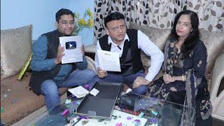 Unboxing Silver Play Button ▶️ ✨️ 👌 English By Wadhwa Sir [upl. by Tandi]