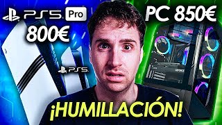 ¡vaya estafa PS5 PRO vs PC 850€  y Play 5 original [upl. by Llesirg]