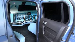 Hummer h3 limousine bleu [upl. by Teplitz]