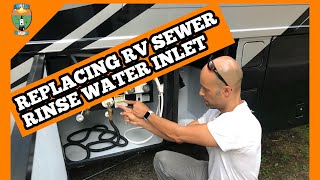 REPLACING THE RV BLACK WATER FLUSH INLET STEP BY STEP GUIDE [upl. by Zubkoff]