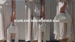 DIY Macrame Bag Tutorial for Beginners Easy StepbyStep Tutorial  Bolsa de Macrame [upl. by Huskey560]