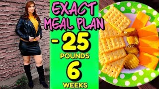 HOW I LOST 25 POUNDS IN 6 WEEKS MY EXACT MEAL PLAN [upl. by Lodnar]