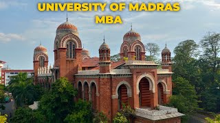 About University of Madras  MBA  Full Details [upl. by Grunberg967]