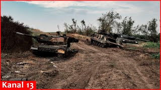 Ukrainian Special Operations Forces hit another Russian Proryv tank near Avdiivka [upl. by Emlynn]