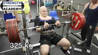 325 KG BENCH PRESS Bankdrukken Jordi Snijders  Strength Academy [upl. by Mis]