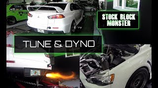 EVO X 600whp Stock Block 6766 Dyno Tuning Day [upl. by Sharon825]