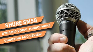 Shure SM58 Cardioid Dynamic Vocal Microphone with OnOff Switch Amazon  Unboxing and Review [upl. by Almeda]