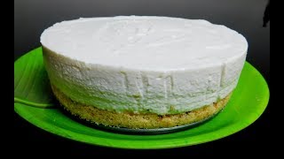 Creamy Cheesecake Recipe Without Gelatin  Cake Without Baking  ഈസി ചീസ് കേക്ക് [upl. by Quickman169]