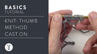 How to CAST ON Stitches in Knitting  Long Tail Cast On Method  Lesson for Beginners [upl. by Lednahc]