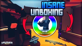 Most INSANE Krunker Unboxing on Youtube UNOBTAINABLE [upl. by Ipoillak]