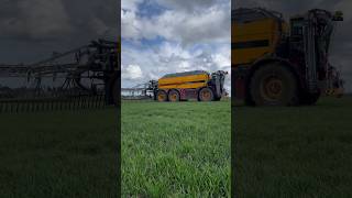 Monster 36m Vredo VT7138 spreading liquid digestate selfpropelled spreading farming [upl. by Ymmaj]