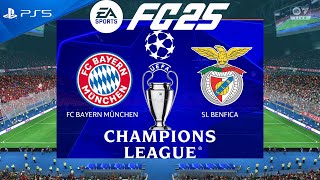 FC 25 Bayern Munich vs Benfica  Champions League 202425  PS5 [upl. by Drofxer]