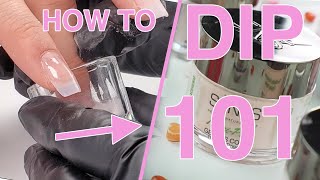 Dip Powder 101  How To Dip Nails For Beginners  SNS Nail Tutorial [upl. by Drucie668]